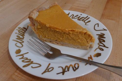 Silky pumpkin pie from scratch