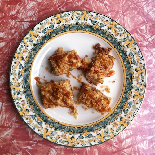 caramel apple bie bars