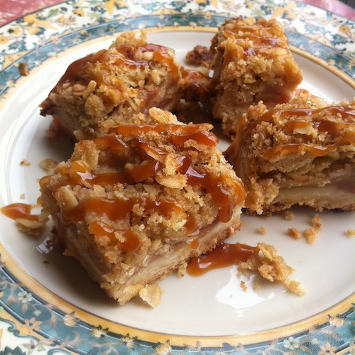 caramel apple bie bars