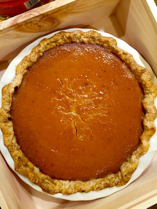 salted caramel pumpkin pie
